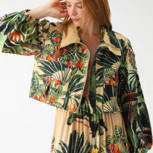 Jaqueta Farm Tropical Bege